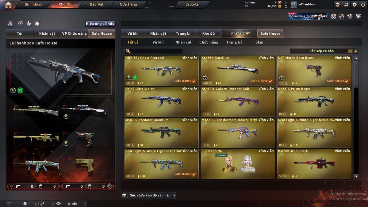 shop acc cf uy tin gia re